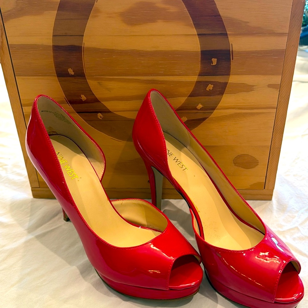 Nine West red heels